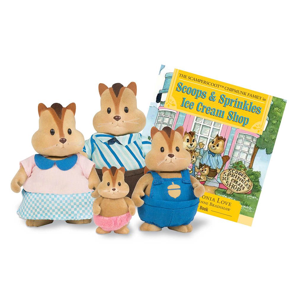 Lil Woodzeez - Chipmunk Family - Playset
