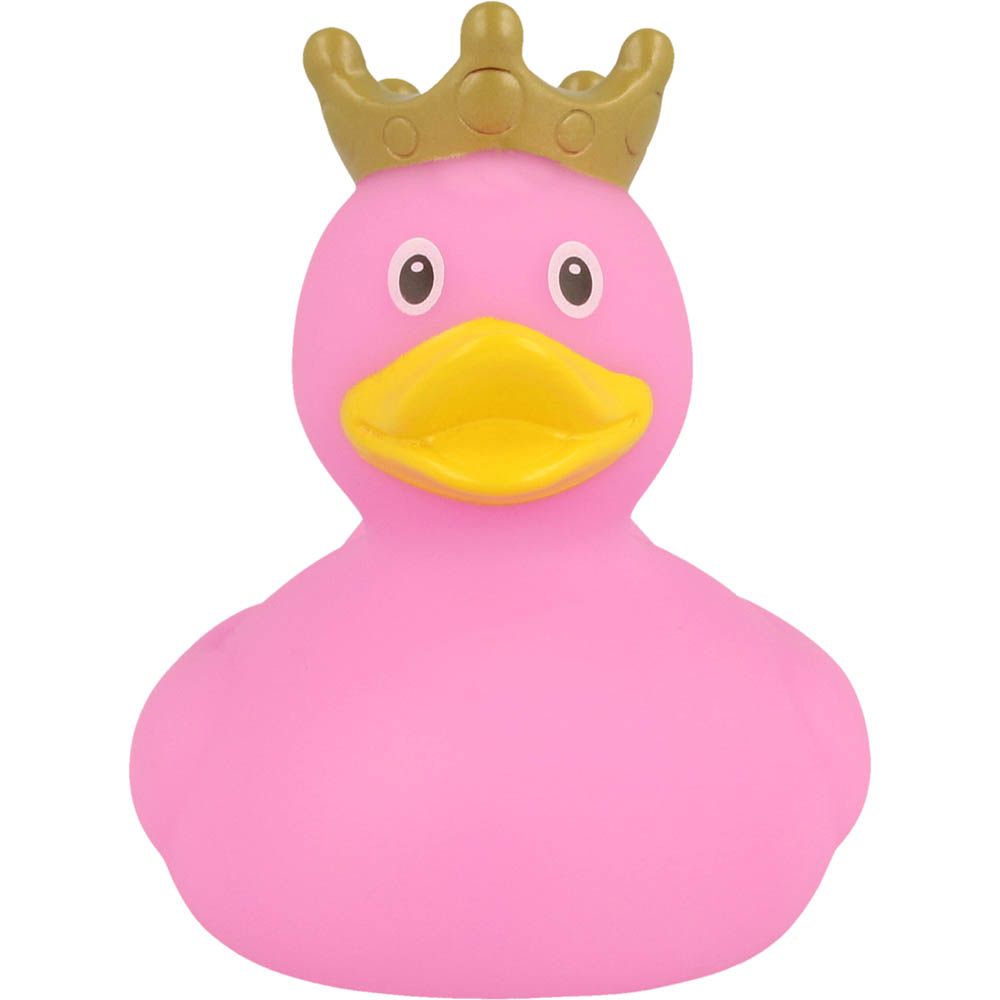 Lilalu - Mini Pink Rubber Duck with Crown