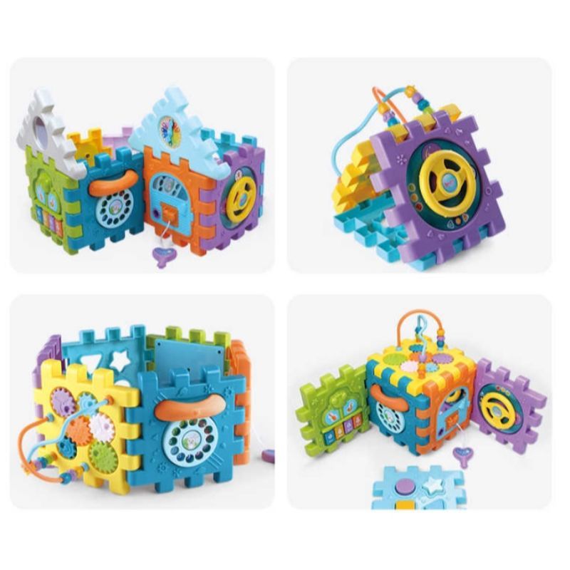 Little Angel Activity Cube 9-in-1 Toddler Multi Shape Play