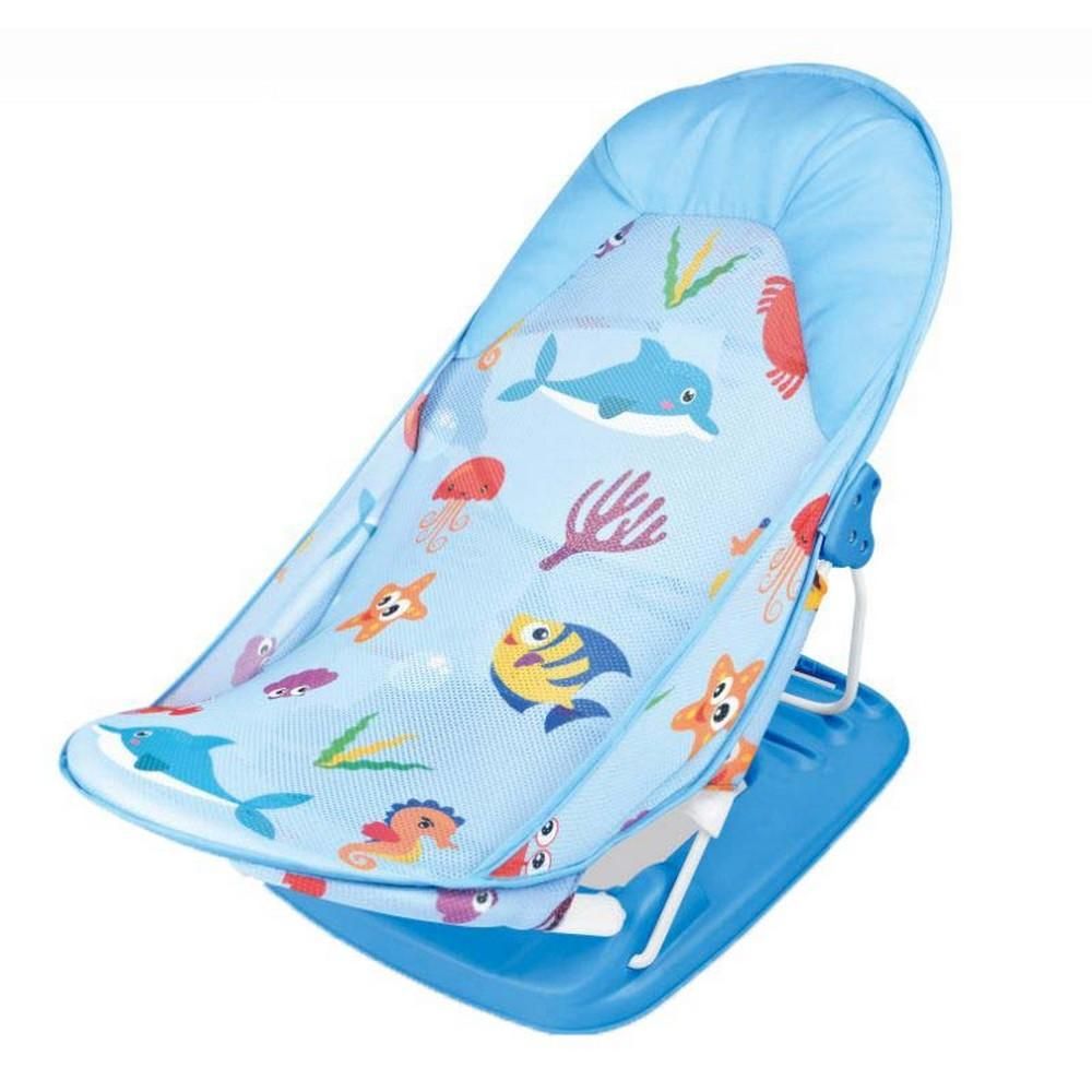 Little Angel - Baby Bather 3 In 1 Position Recine Baby Bath Seat - Blue
