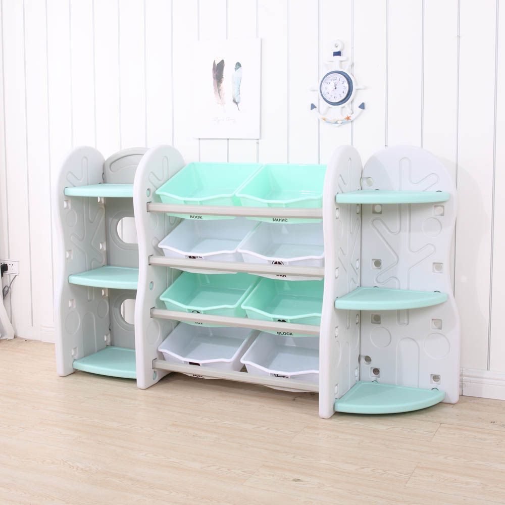 Little Angel - Kids Toys Storage Multipurpose Rack - Green - L-Snj13-Green