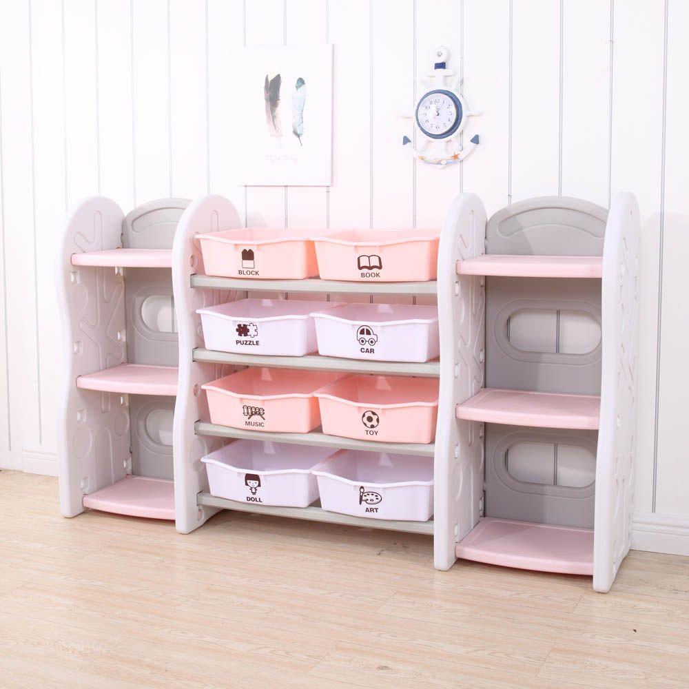Little Angel - Kids Toys Storage Multipurpose Rack - Pink - L-Snj14-Pink