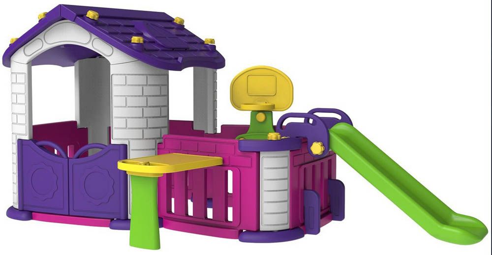 Little Angel - Modular Playhouse With Garden And Slide For Kids