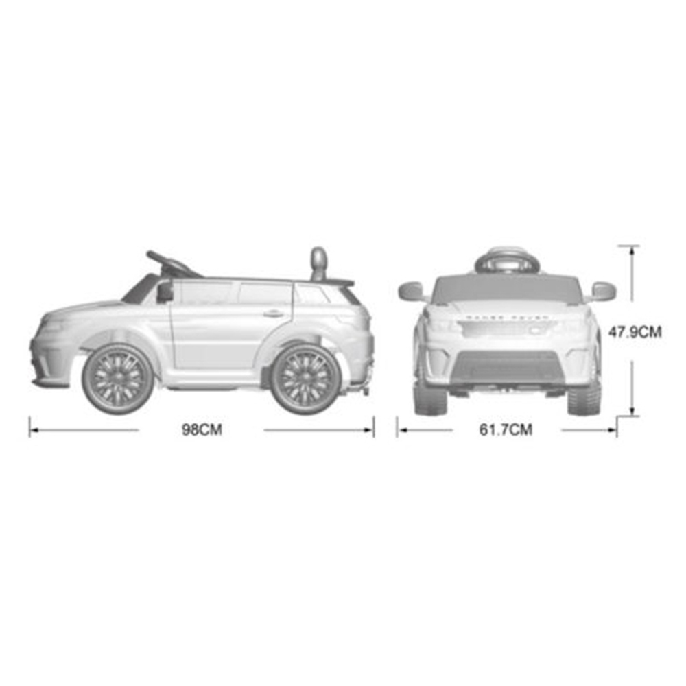 Little Angel - Land Rover Range Rover Svr Electric Ride On Toy Car - Red