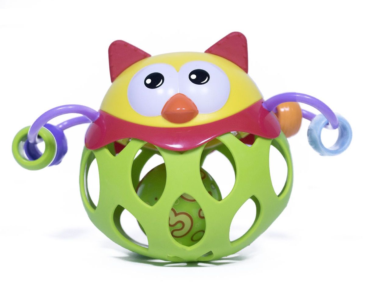 Little Angel - Soft Rubber Ball Rattle - Green