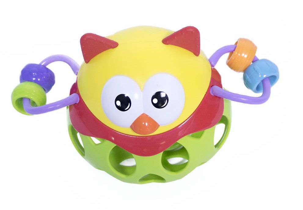Little Angel - Soft Rubber Ball Rattle - Green