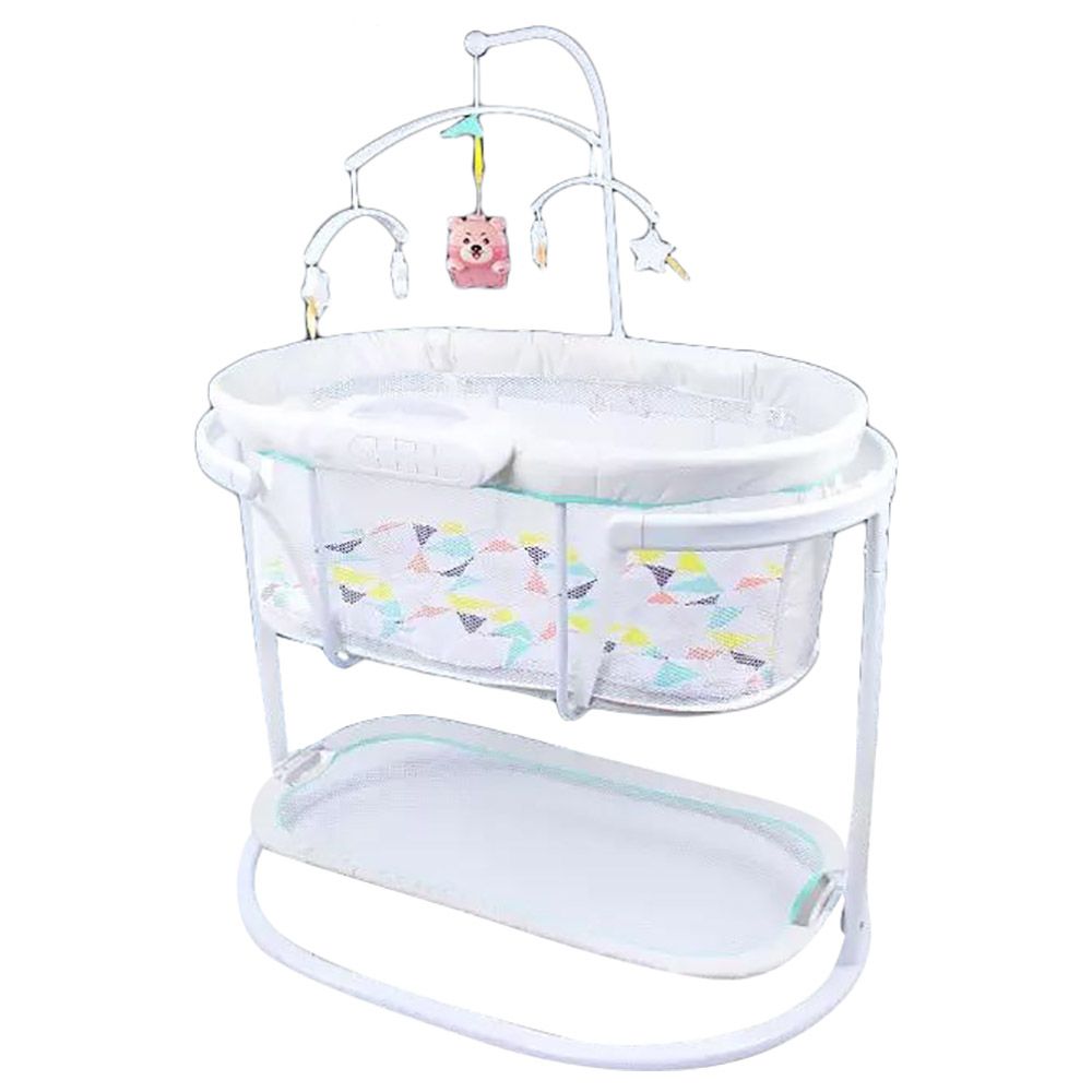 Little Angel - Soothing Motions Bassinet - White