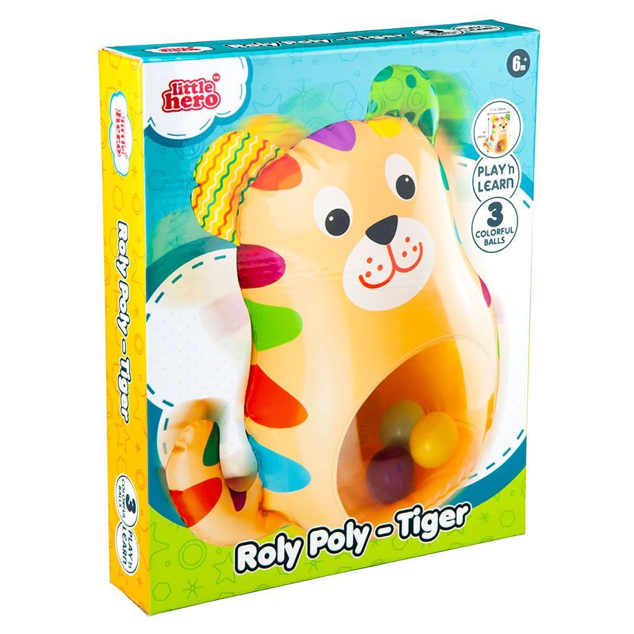 Little Hero Roly Poly Tiger Toy