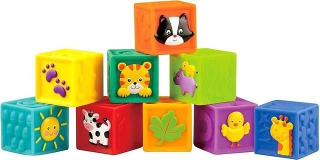 Little Hero Soft Blocks with color deco - 9pcs