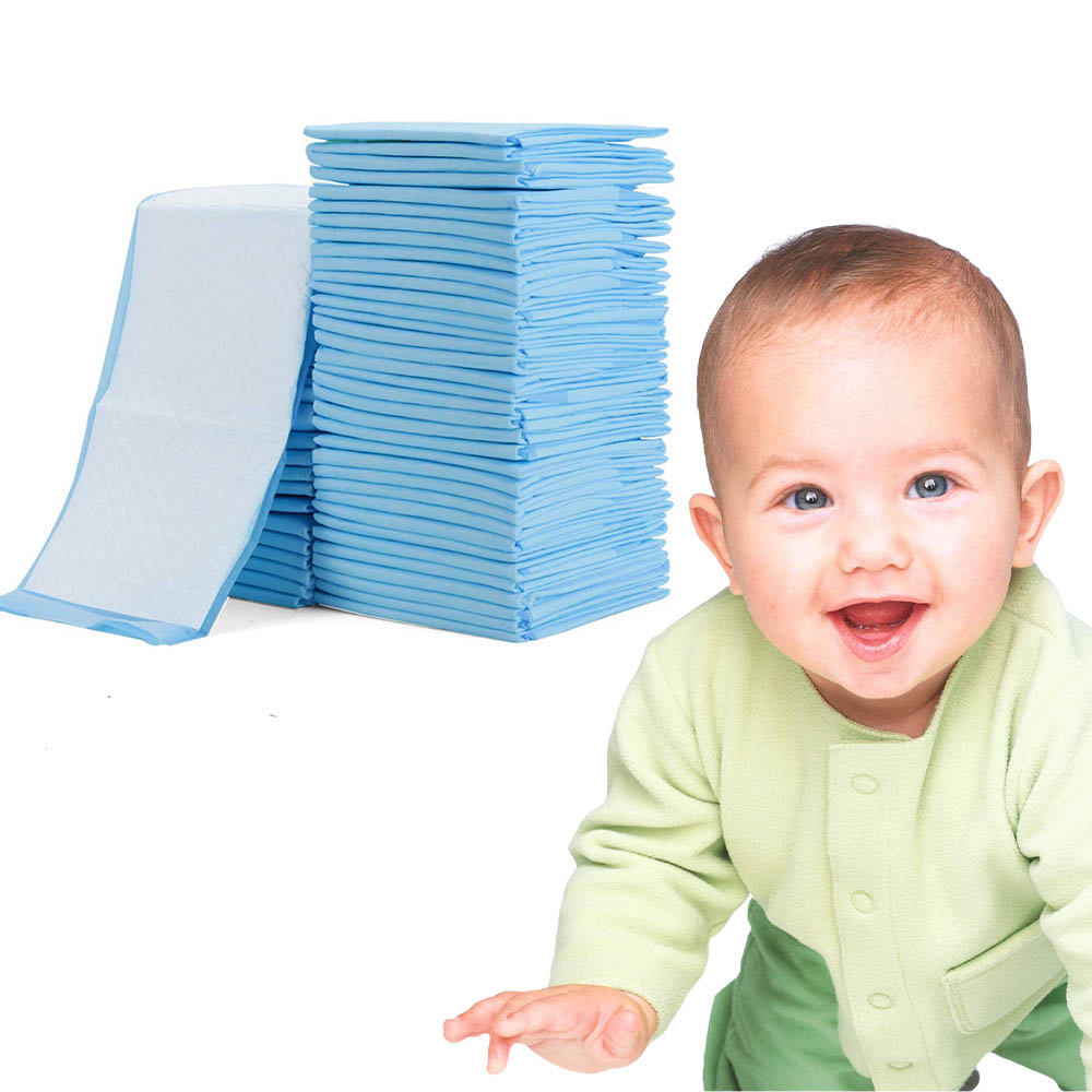 Little Story - Disposable Diaper Changing Mats - Pack Of 50 Pcs - Blue