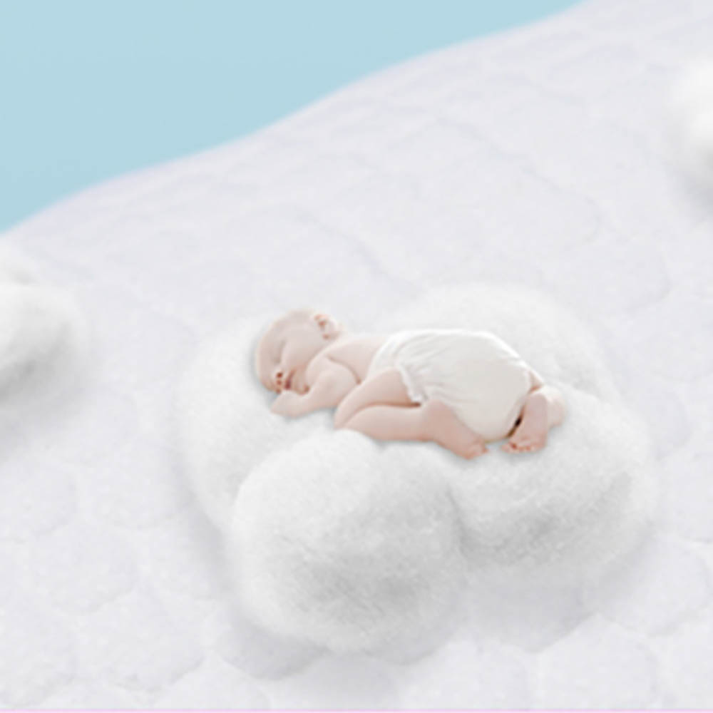 Little Story - Disposable Diaper Changing Mats - Pack Of 50 Pcs - Blue