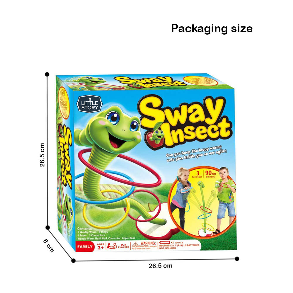 Little Story - Electric Spin Master Sway Insect with 9*Ferrule Ring, STEM Series - Multicolor