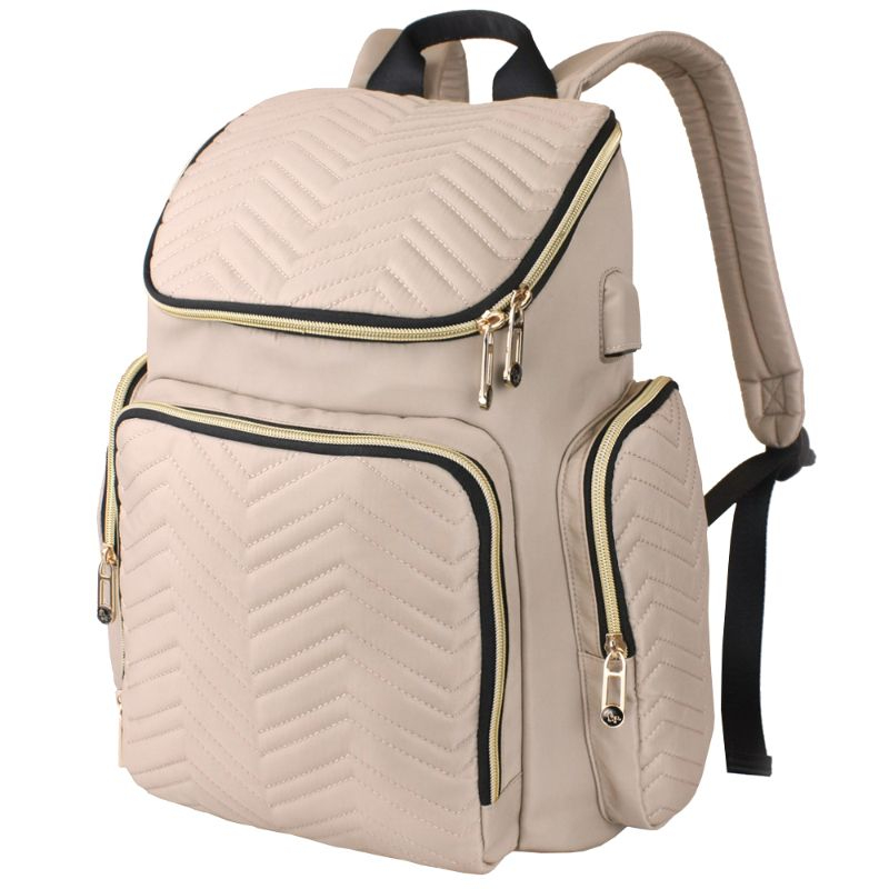 Little Story Georgia Diaper Bag W Changing Pad Stroller Hooks