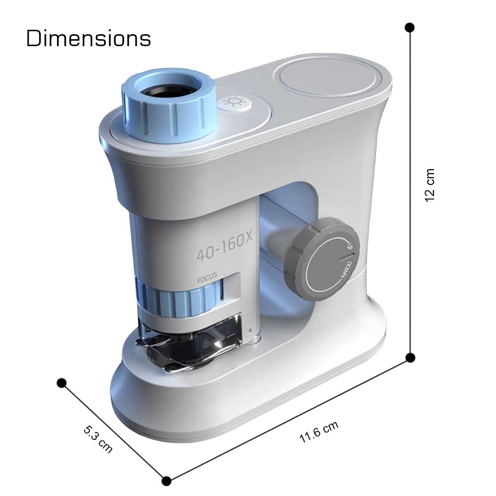 Little Story - Scientific Portable Optical Microscope Toy STEM Series - Blue