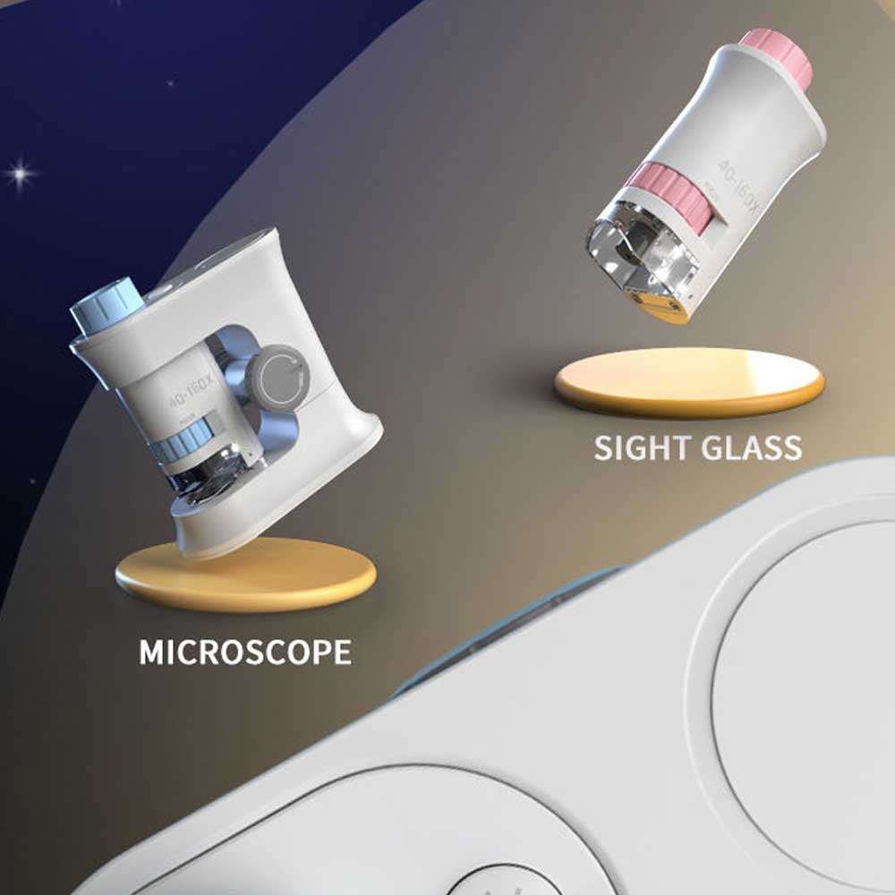 Little Story - Scientific Portable Optical Microscope Toy STEM Series - Blue