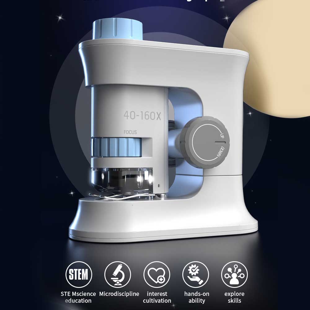 Little Story - Scientific Portable Optical Microscope Toy STEM Series - Blue