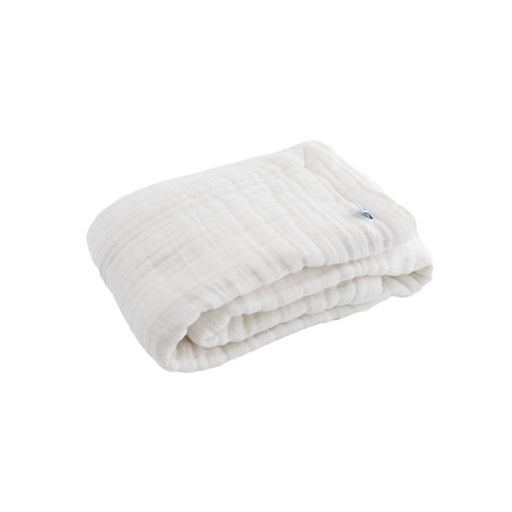Little Unicorn - Cotton Muslin Baby Blanket - White
