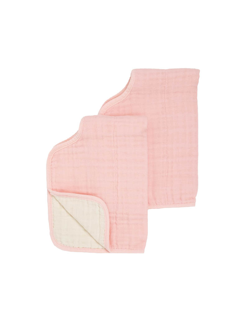 Little Unicorn - Cotton Muslin Burp Cloth 2 Pack - Rose Petal