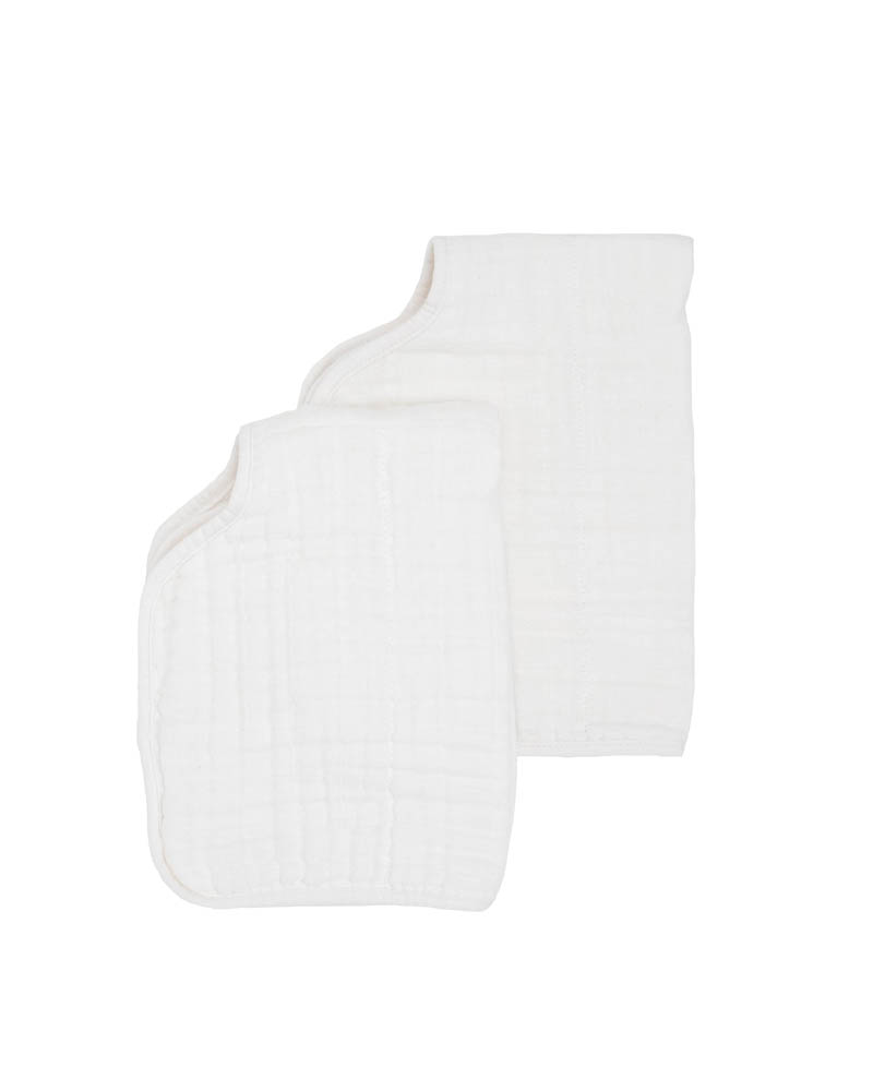 Little Unicorn - Cotton Muslin Burp Cloth 2 Pack - White