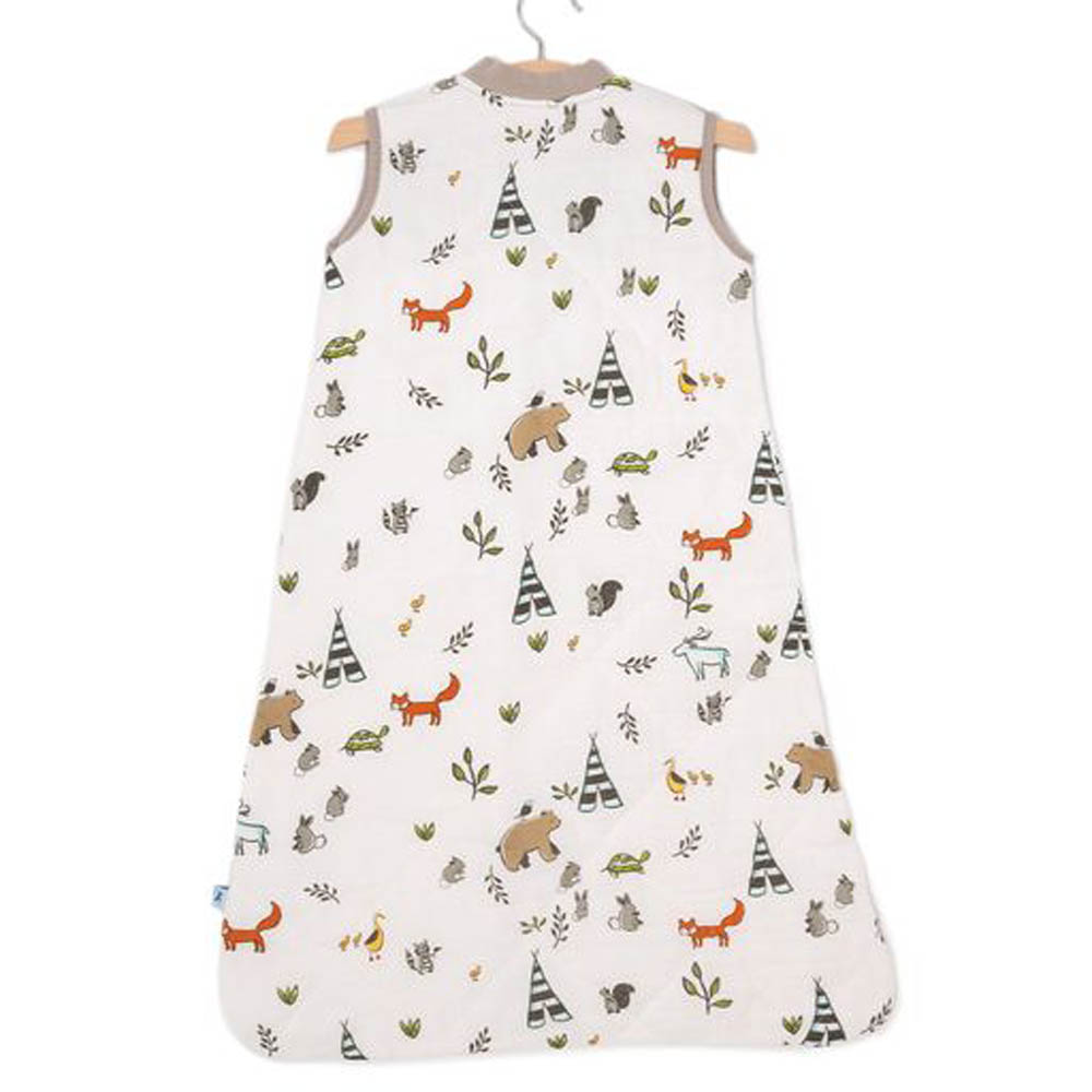 Little Unicorn - Cotton Muslin Quilted Sleep Bag Small - Forest Friends