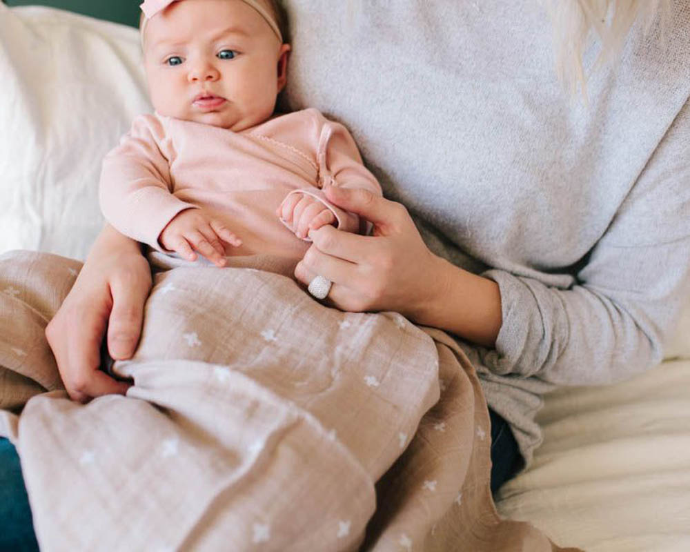 Little Unicorn - Cotton Muslin Single Swaddle - Taupe Cross