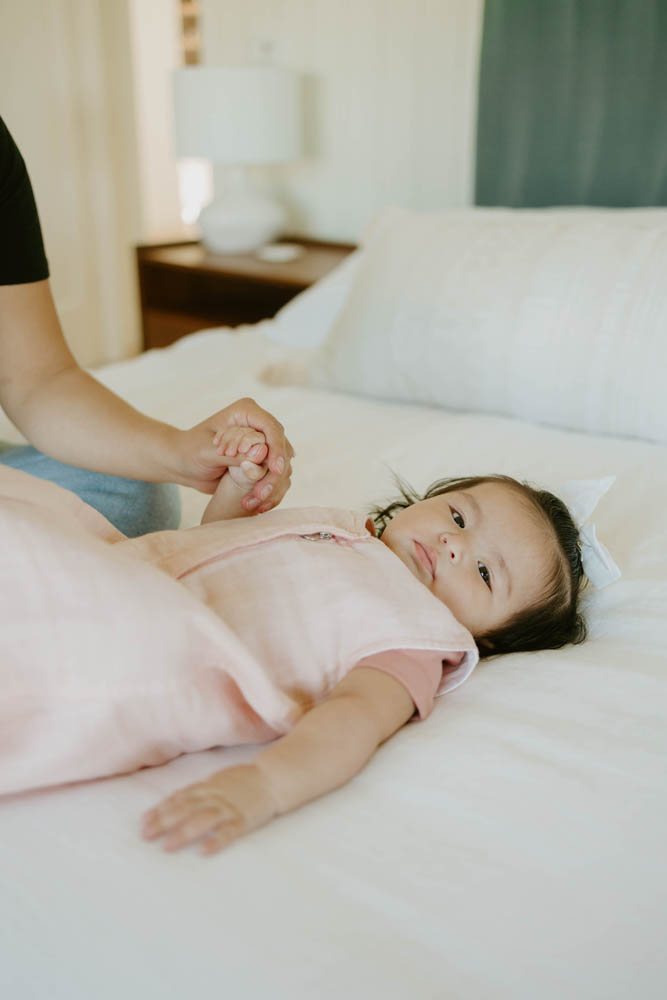 Little Unicorn - Cotton Muslin Sleep Bag Small - Rose Petal
