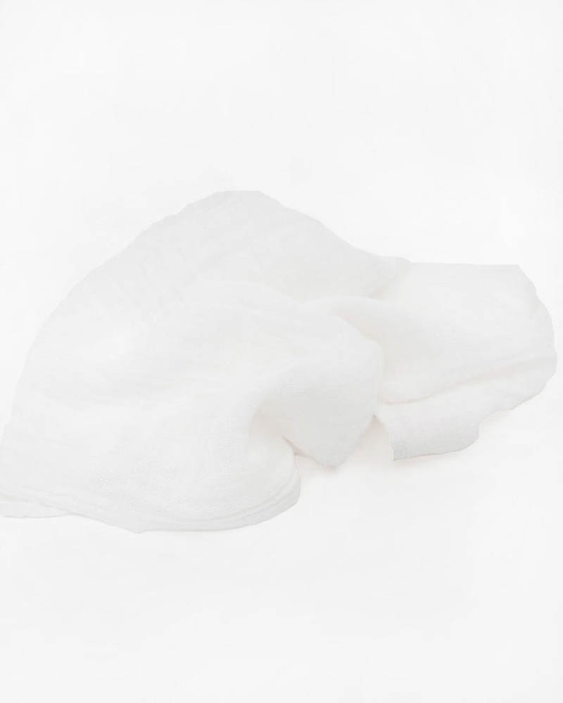 Little Unicorn - Cotton Muslin Squares 4 Pack - White Set