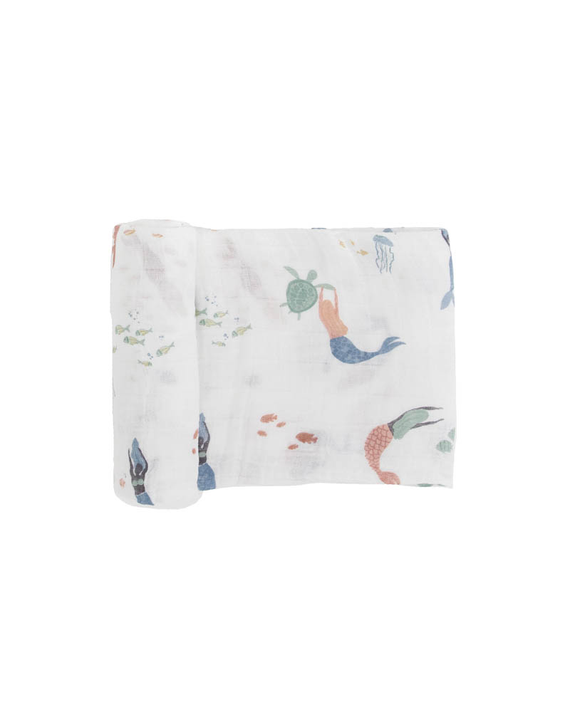 Little Unicorn - Cotton Muslin Swaddle 3 Pack - Mermaids Set