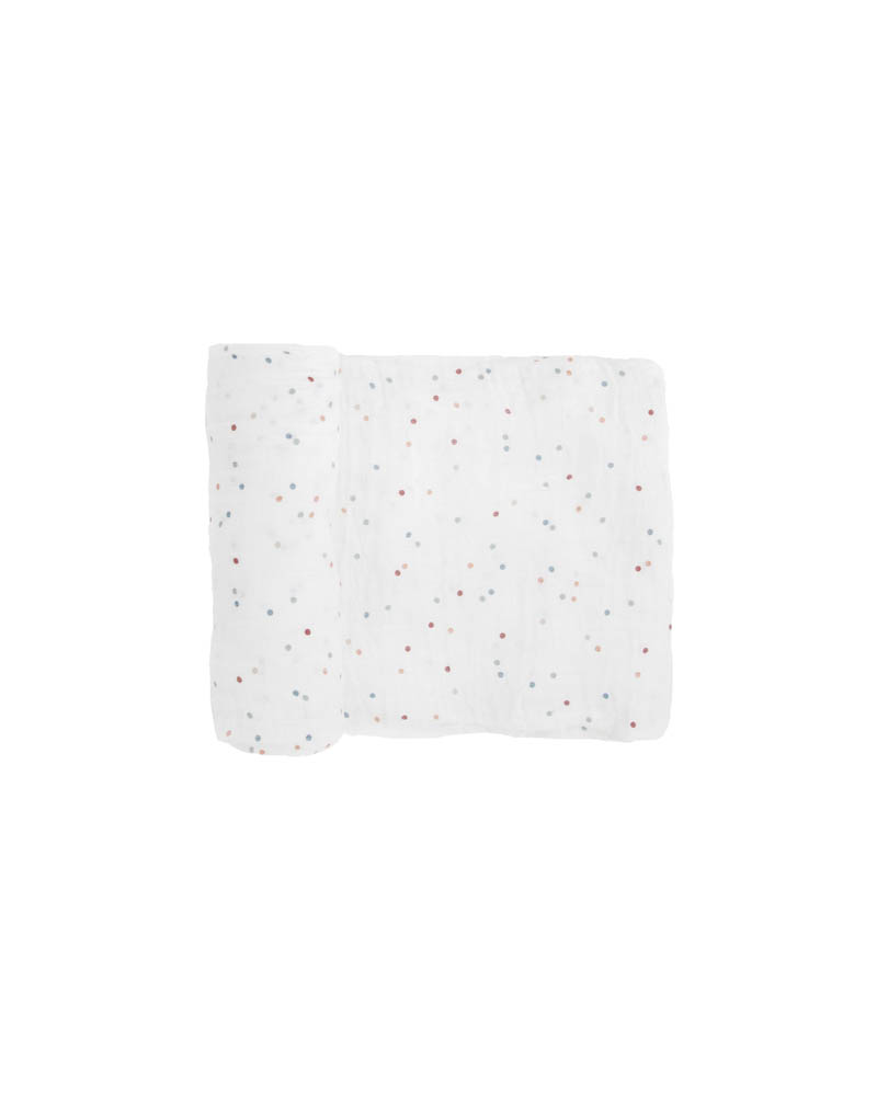 Little Unicorn - Cotton Muslin Swaddle Single - Dots