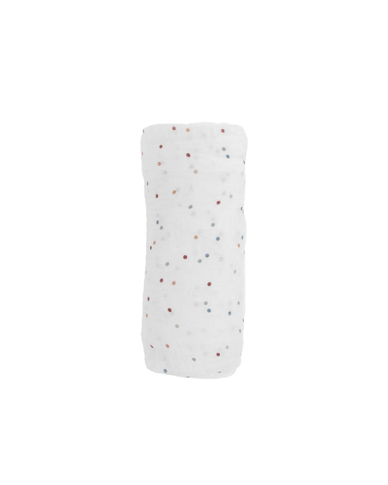 Little Unicorn - Cotton Muslin Swaddle Single - Dots