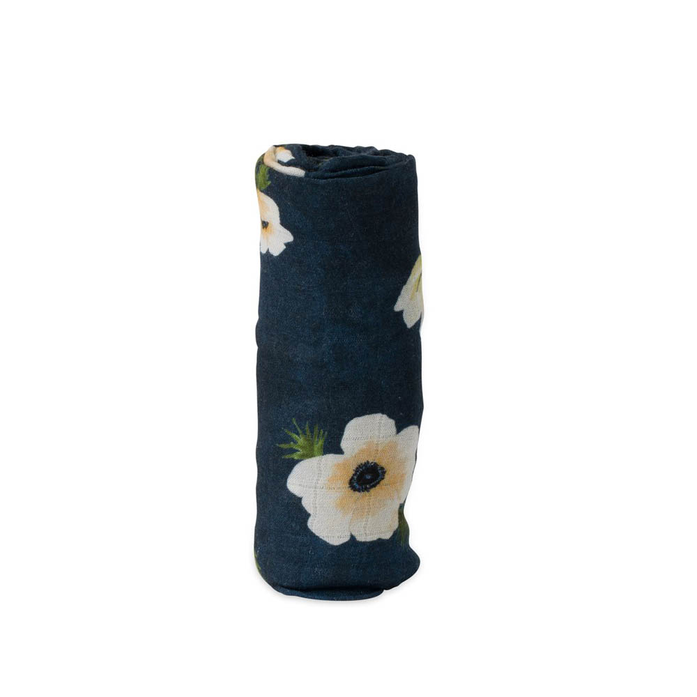 Little Unicorn - Deluxe Muslin Single Swaddle - White Anemone