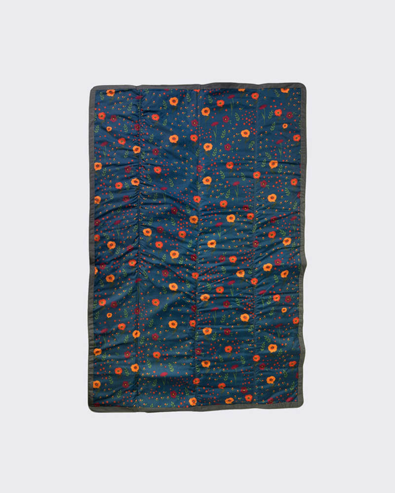 Little Unicorn - Outdoor Blanket 5 x 5 - Midnight Poppy