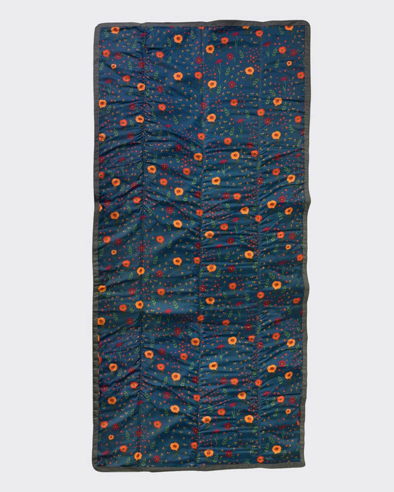 Little Unicorn - Outdoor Blanket 5 x 5 - Midnight Poppy