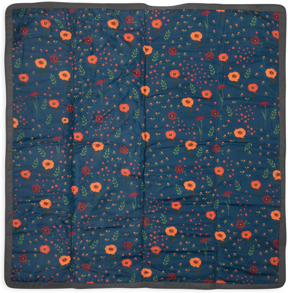 Little Unicorn Outdoor Blanket 5 x 7 Midnight Poppy Babystore.ae