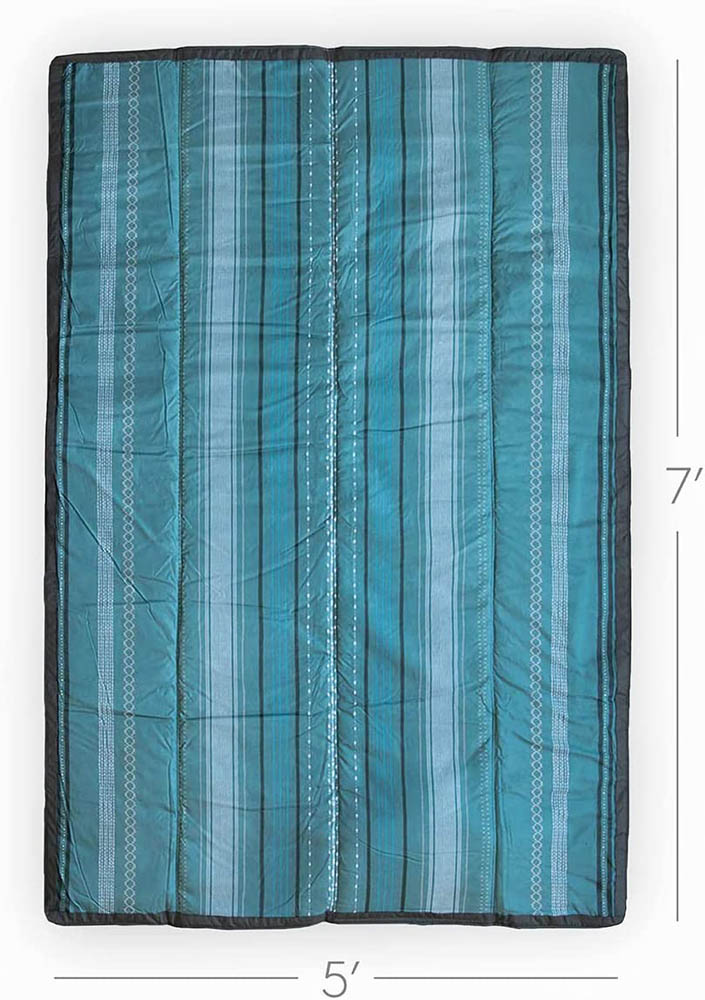 Little Unicorn - Outdoor Blanket 5 x 7 - Shoreline Stripe