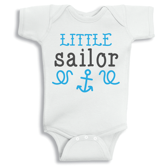 Twinkle Hands Little Sailor Baby Onesie
