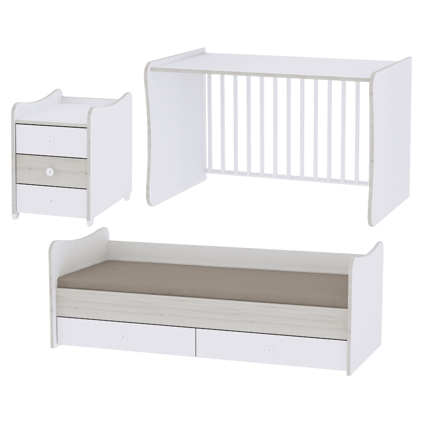 Lorelli Classic - Bed Maxi - Plus New 70/160 - White