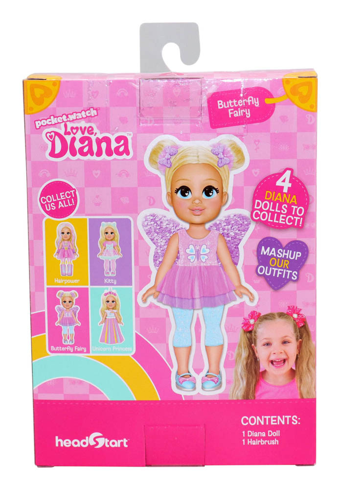 Love Diana - 6-Inch Doll-Butterfly Fairy