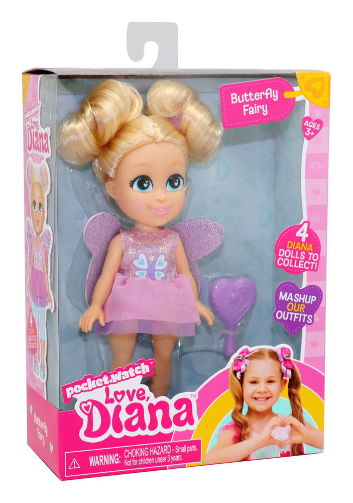 Love Diana - 6-Inch Doll-Butterfly Fairy