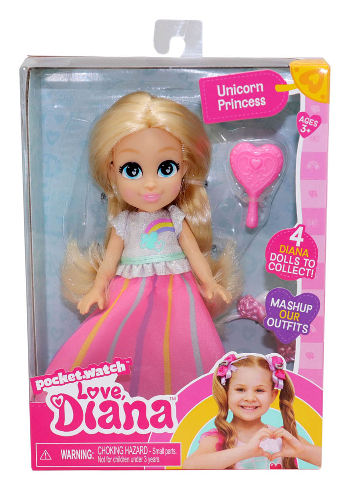 Love Diana - 6-Inch Doll-Unicorn Princess