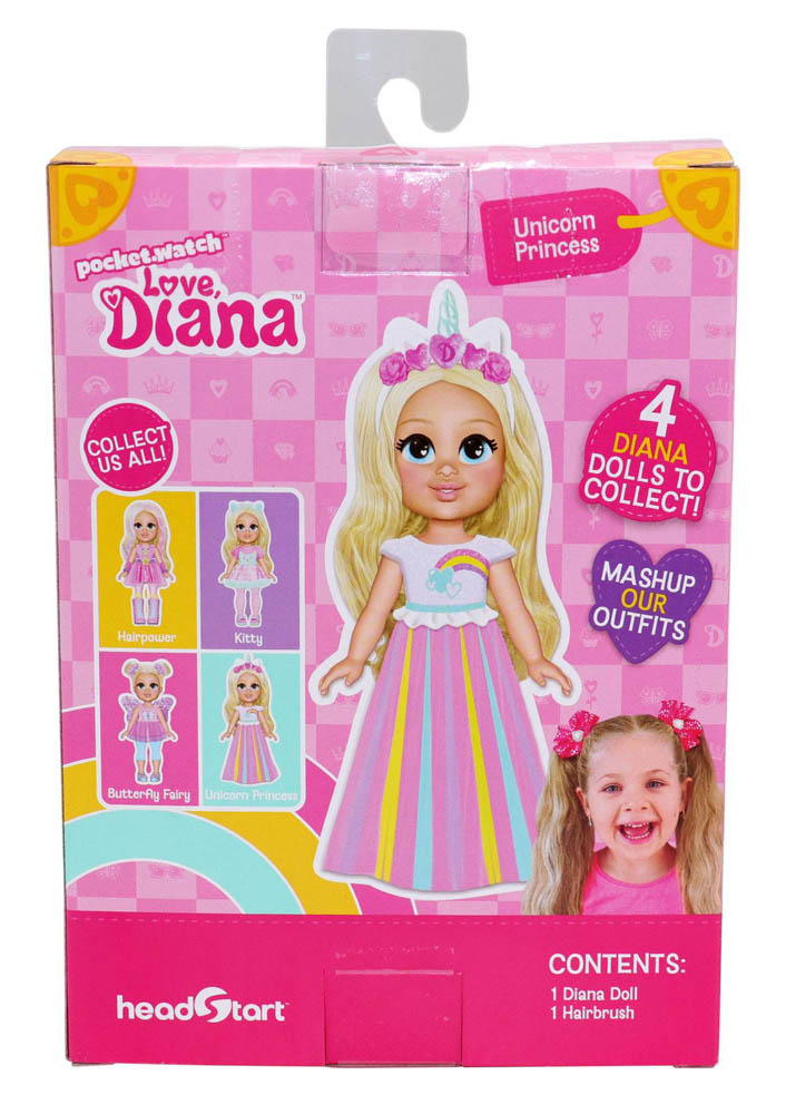 Love Diana - 6-Inch Doll-Unicorn Princess