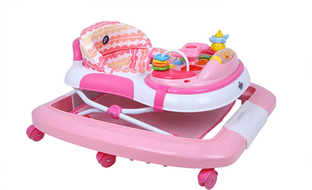 Lovely Baby - 2 in 1 With Rocking Function Baby Walker - Pink