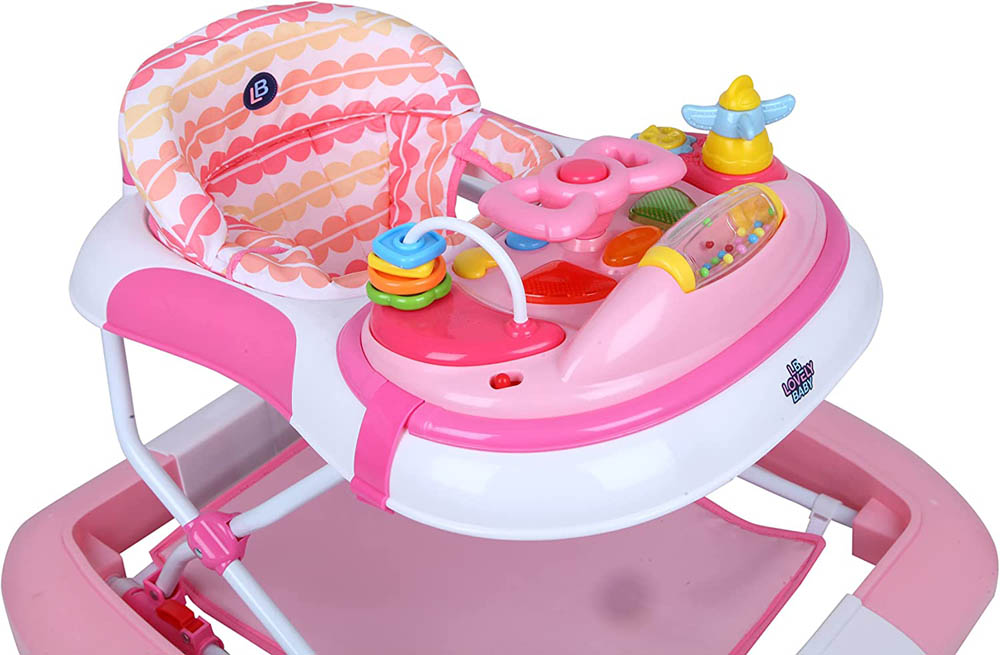 Lovely Baby - 2 in 1 With Rocking Function Baby Walker - Pink