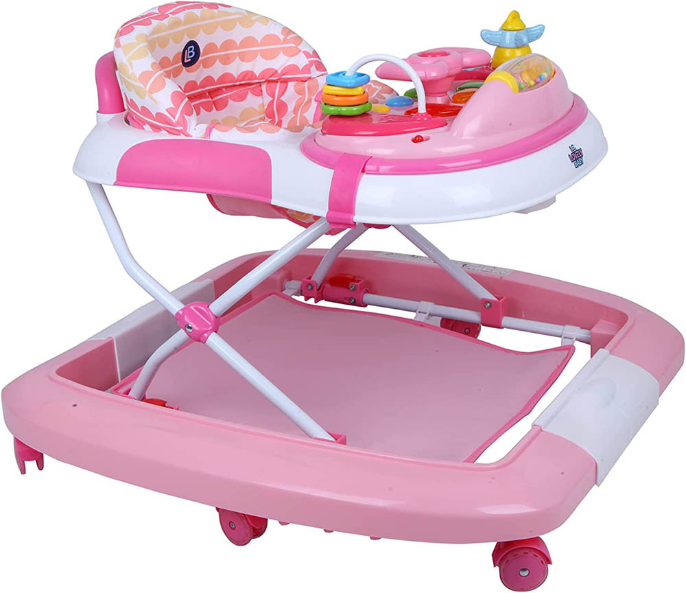 Lovely Baby - 2 in 1 With Rocking Function Baby Walker - Pink