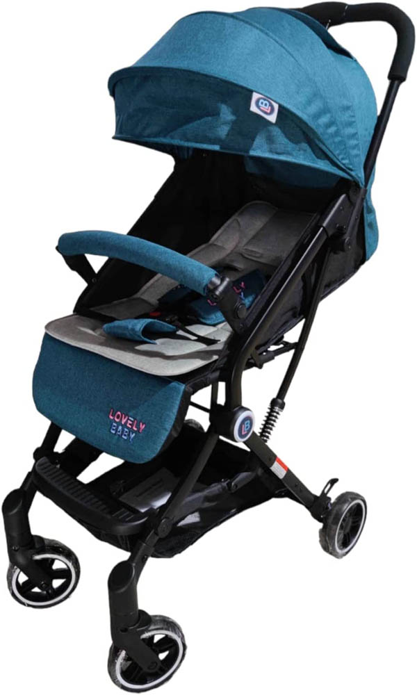 Lovely Baby - Light Weight Baby Stroller Foldable Pram - Green