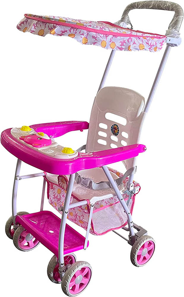 Lovely Baby - Lightweight Travel Stroller With Storage Basket - Pink