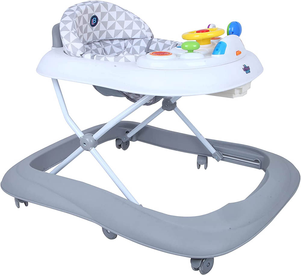 Lovely Baby - Walker with Activity Toys - Grey