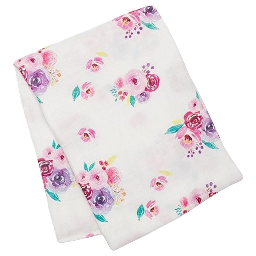 Lulujo - Bamboo Hat & Swaddle Blanket - Posies
