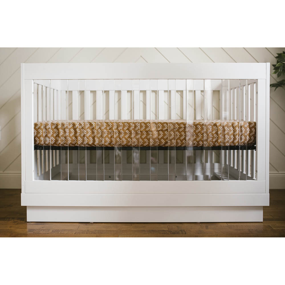 Lulujo - Muslin Crib Sheet 135 x 70 cm - Mudcloth