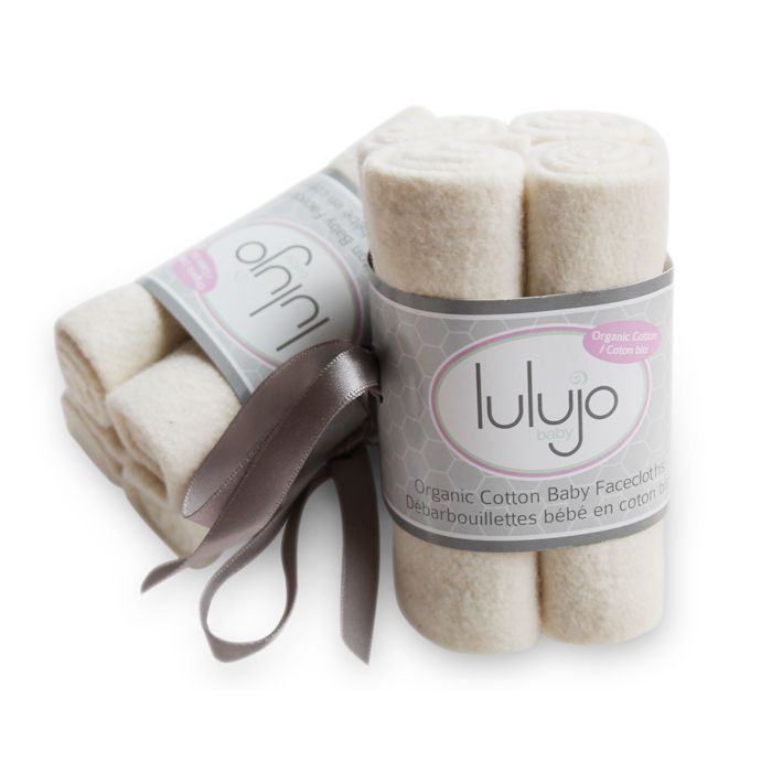 Lulujo - 4-Pack Organic Cotton Face Cloths